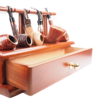 Brebbia, Pipe Rack with drawer, 5 Pipes
